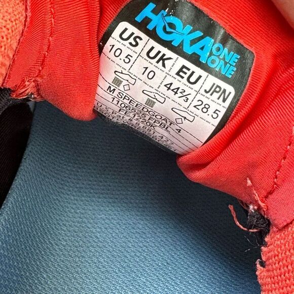 HOKA ONE ONE SPEED GOAT 4 - Men’s Running Shoes - SIZE 10.5 - Picture 9 of 9